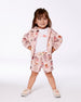 Printed French Terry Hoodie Cardigan Pink And Coral Houses - G30E30_081