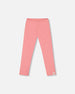 Flat Back Rib Leggings Coral Pink - G30E60_686