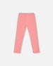 Flat Back Rib Leggings Coral Pink - G30E60_686