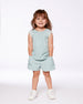 Chambray Blouse And Short Set Mint Green Striped - G30F10_410