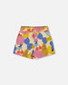 Printed French Terry Short Fruits On Yellow Background - G30G26_094