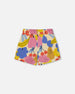 Printed French Terry Short Fruits On Yellow Background - G30G26_094