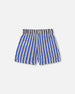 Seersucker Short Blue And White Striped - G30G27_298