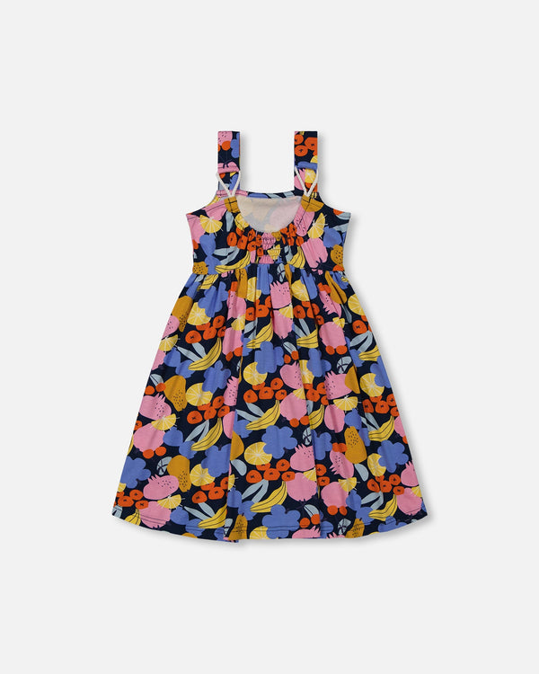 Printed Sleeveless Dress Multicolored - G30G91_037