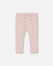 Printed Capri Legging Small Flowers On Cream Background - G30I61_097