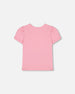 Organic Cotton Tee With Puff Sleeve Candy Pink - G30J70_605