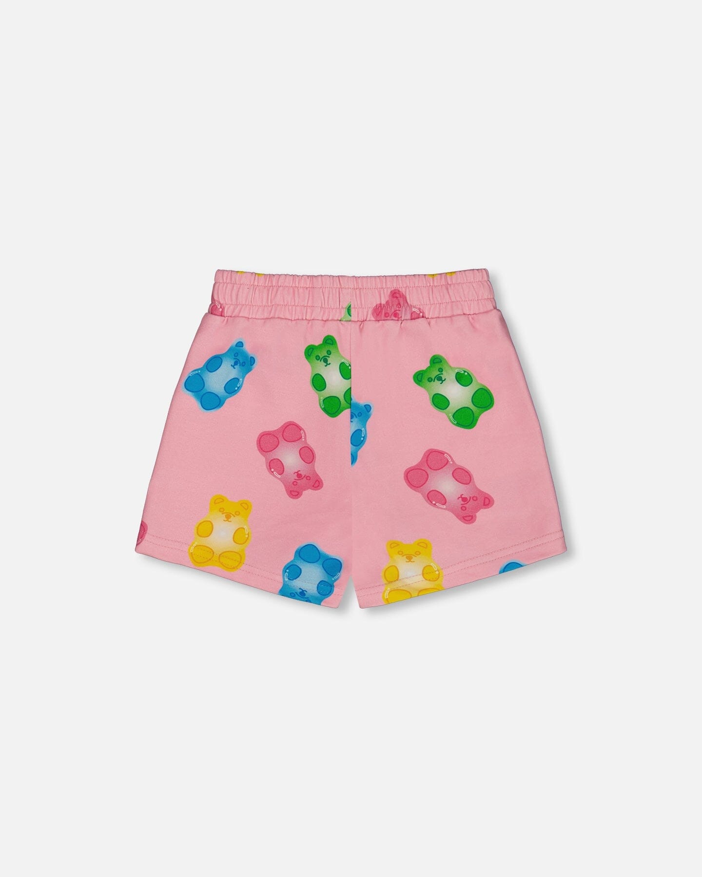 Printed French Terry Short Pink Multicolored Gummies - G30K29_000