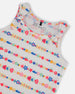 Tank Top With Knots White And Multicolored Candies - G30K73_079