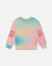 Printed Long Sleeve Top Multicolored Tie Dye - G30K74_078