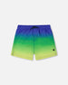 Swim Trunks Blue, Green, And Lime Gradient - G30NB11_000