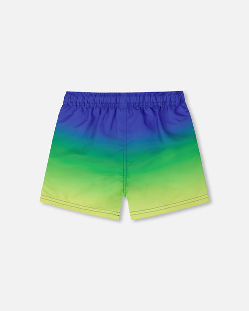 Swim Trunks Blue, Green, And Lime Gradient - G30NB11_000