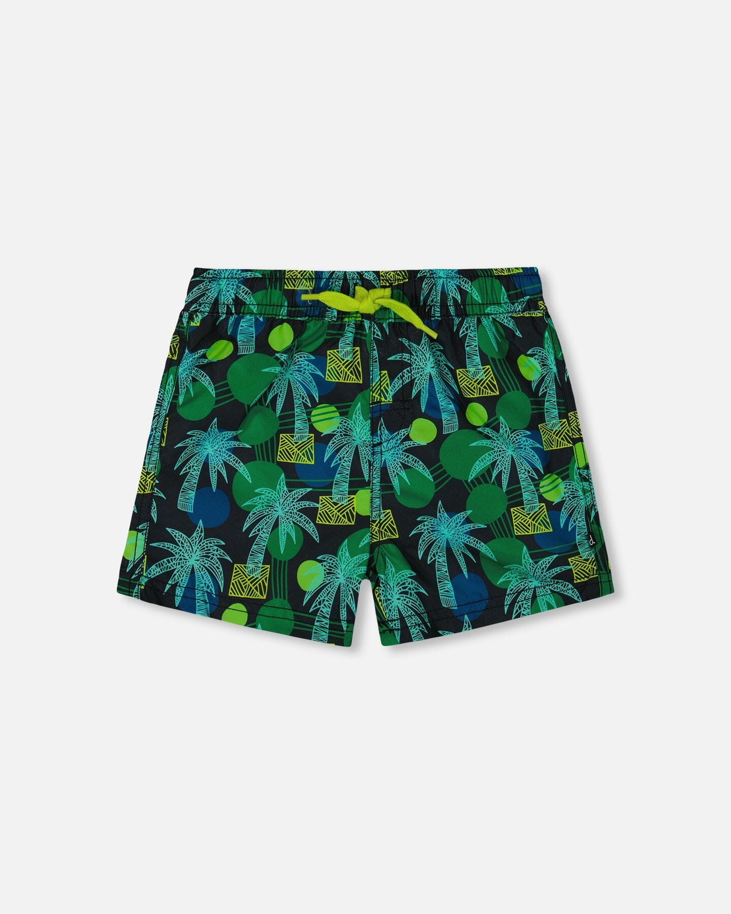 Printed Swim Trunks Green Jungle On Black - G30NB11_040