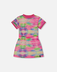 Short Sleeve Mesh Beach Dress Multicolored Swimwear Deux par Deux 