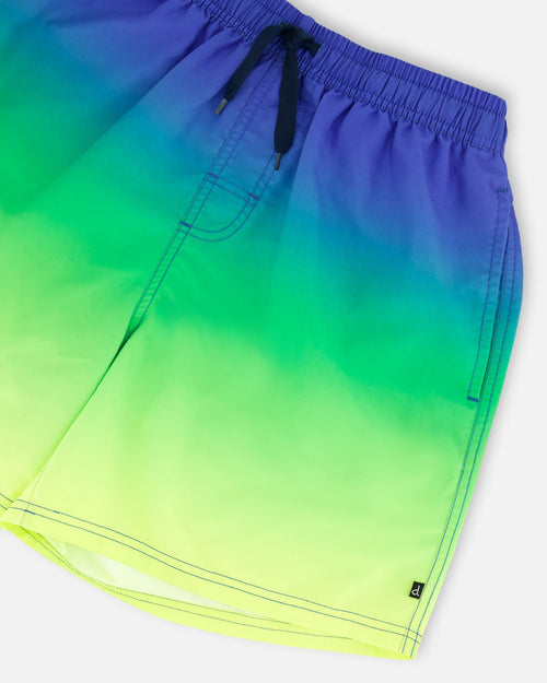 Swim Trunks Blue, Green, And Lime Gradient - G30NM11_000