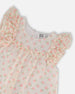 Printed Dress With Frills Pale Pink And Flowers - G30O94_000