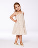 Printed Eyelet Dress Beige And Small Flowers - G30O95_139