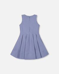 Neoprene Bow Dress Old Blue - G30O96_536