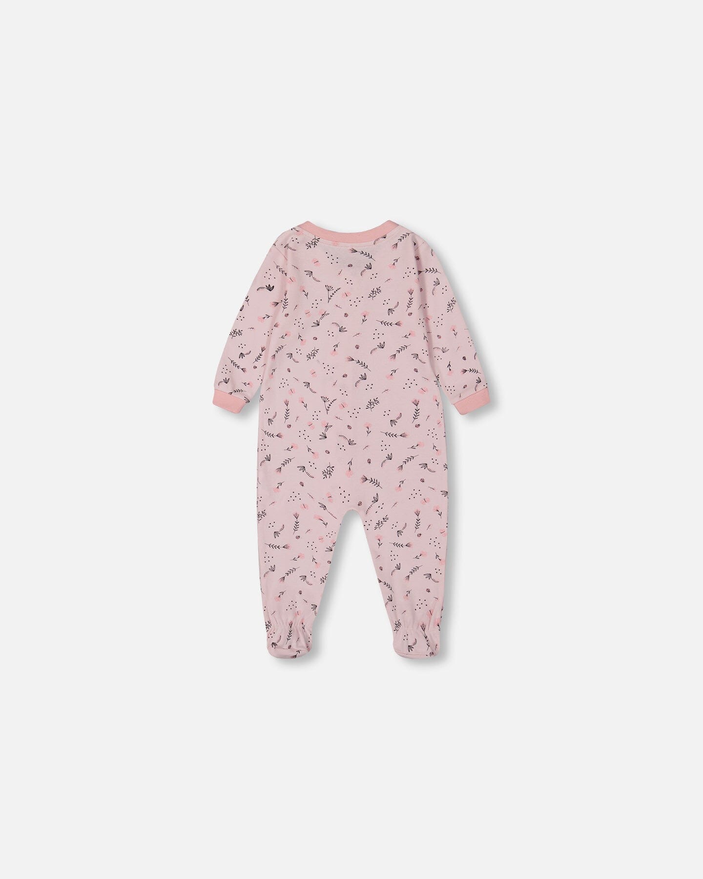 Printed Organic Cotton One-Piece Pajama Off-White And Multi Truck - G30PA40US_028