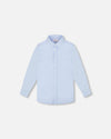 Long Sleeve Button Down Shirt Pale Blue - G30R15_400