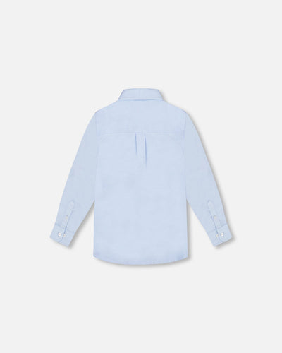 Long Sleeve Button Down Shirt Pale Blue - G30R15_400