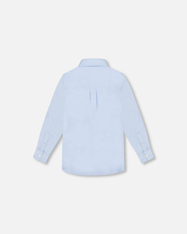 Long Sleeve Button Down Shirt Pale Blue - G30R15_400