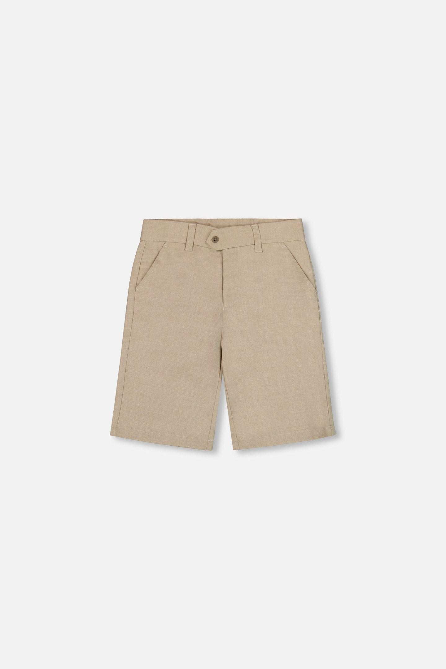 Slant Pocket Bermuda Shorts Light Taupe - Deux par Deux