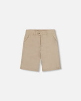 Slant Pocket Bermuda Shorts Light Taupe