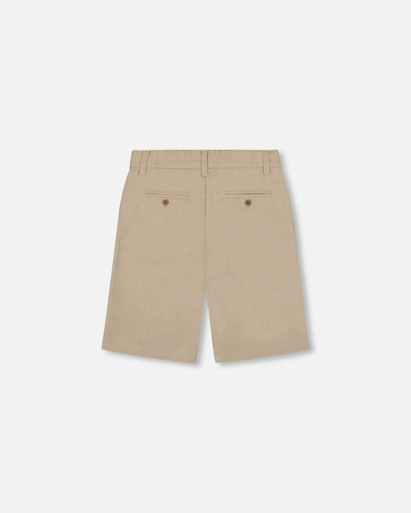 Slant Pocket Bermuda Shorts Light Taupe - G30R26_147