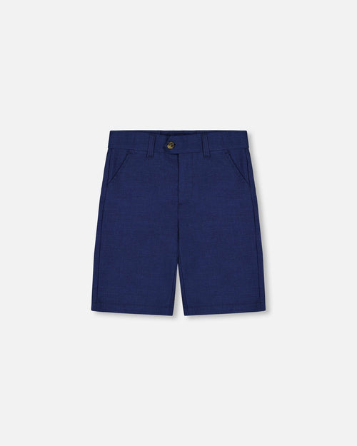 Slant Pocket Bermuda Shorts Navy Blue - G30R26_484