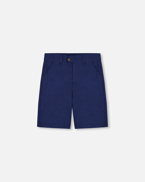 Slant Pocket Bermuda Shorts Navy Blue - G30R26_484