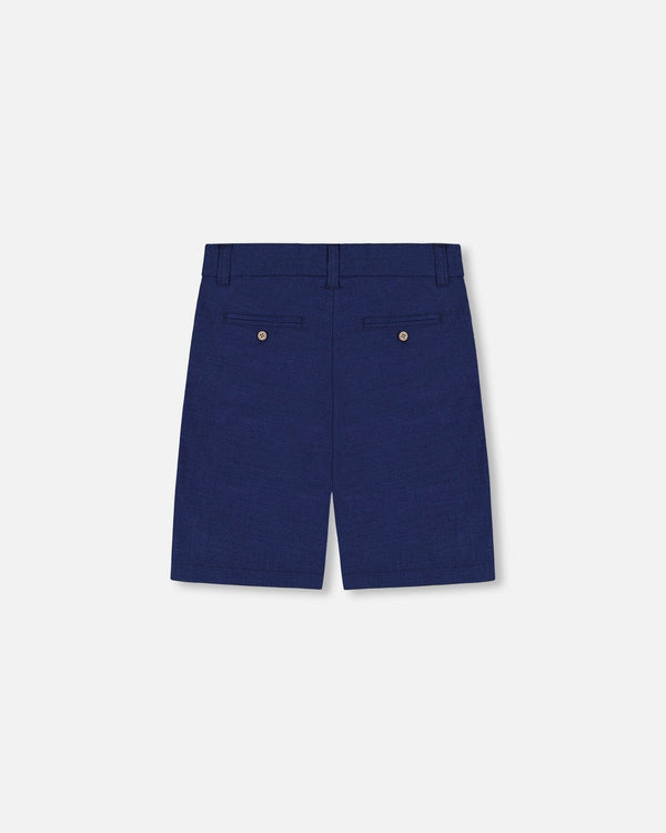 Slant Pocket Bermuda Shorts Navy Blue - G30R26_484