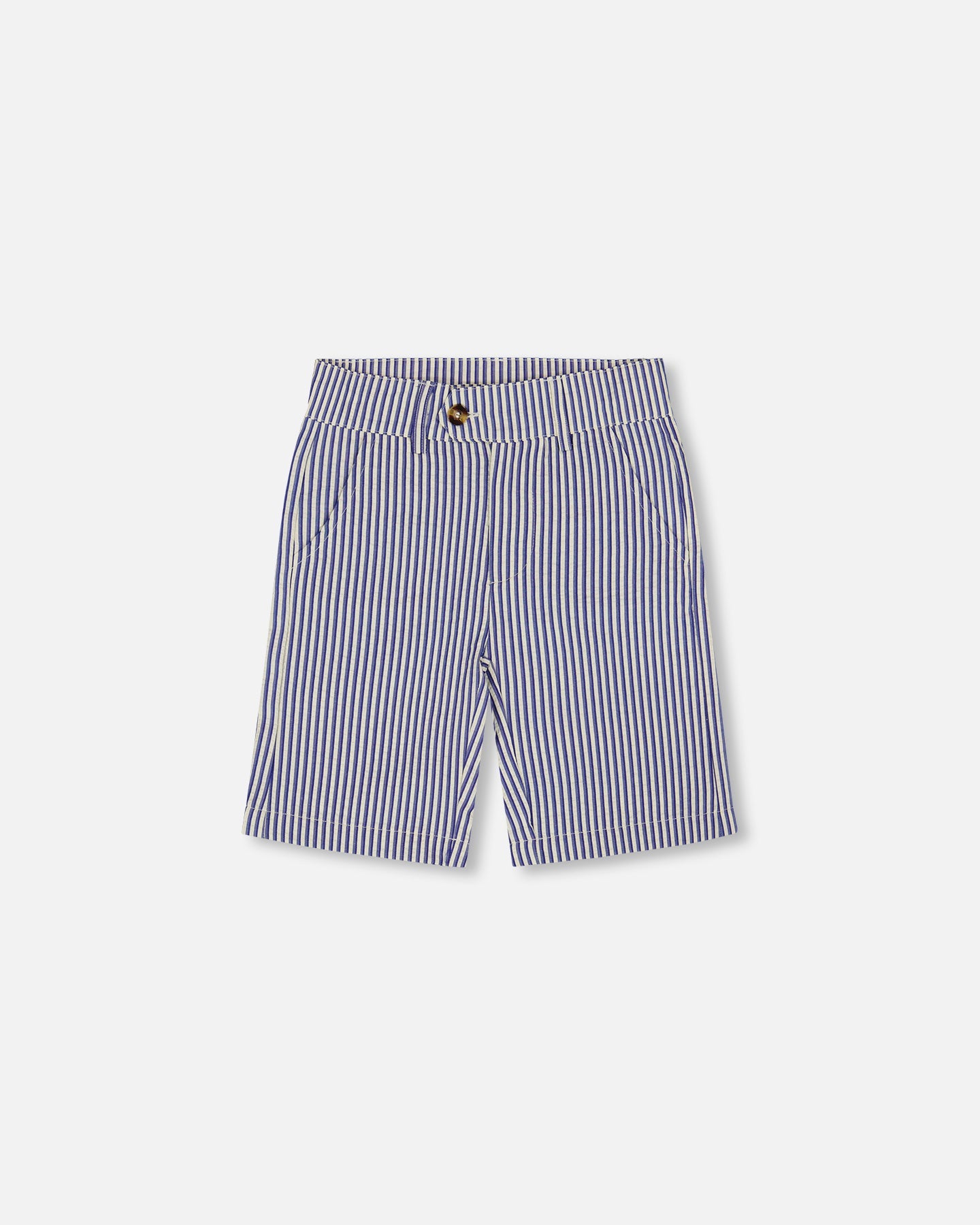 Slant Pocket Bermuda Shorts Royal Blue Striped - G30R27_472