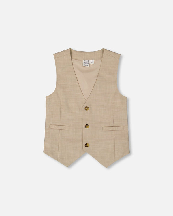 Sleeveless Vest Light Taupe - G30R30_147