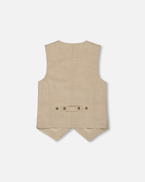 Sleeveless Vest Light Taupe - G30R30_147