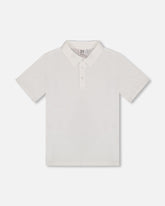 Short Sleeve Polo Shirt White