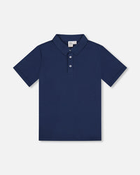 Short Sleeve Polo Shirt Navy Blue - G30R65_484