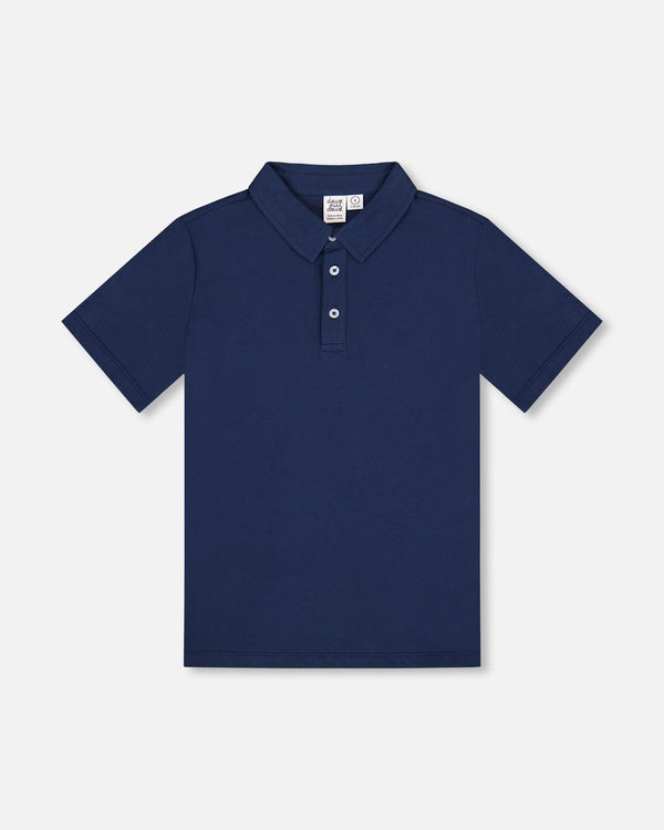 Short Sleeve Polo Shirt Navy Blue - G30R65_484