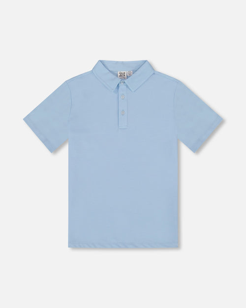 Short Sleeve Polo Shirt Pale Blue - G30R65_580