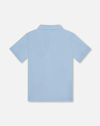 Short Sleeve Polo Shirt Pale Blue - G30R65_580