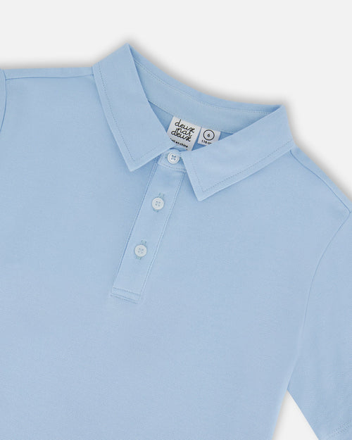 Short Sleeve Polo Shirt Pale Blue - G30R65_580