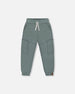 French Terry Sweatpants With Side Pockets Grayish Teal - G30U23_478