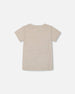 Organic Cotton Graphic Tee Light Gray Shimmer - G30U71_193