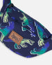 Printed Fanny Pack Blue And Green Dino On Navy - G30VF_034