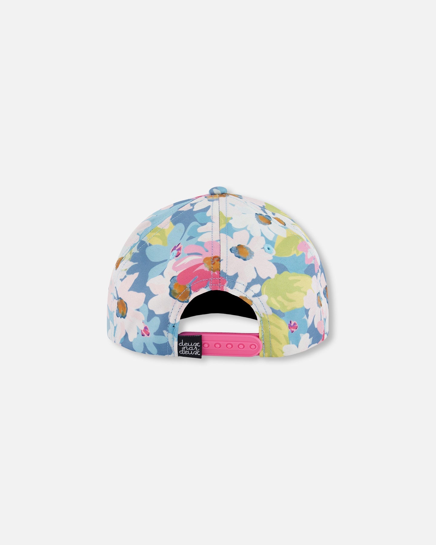 Printed Cap White, Pink, And Green Flowers - G30VGC_048