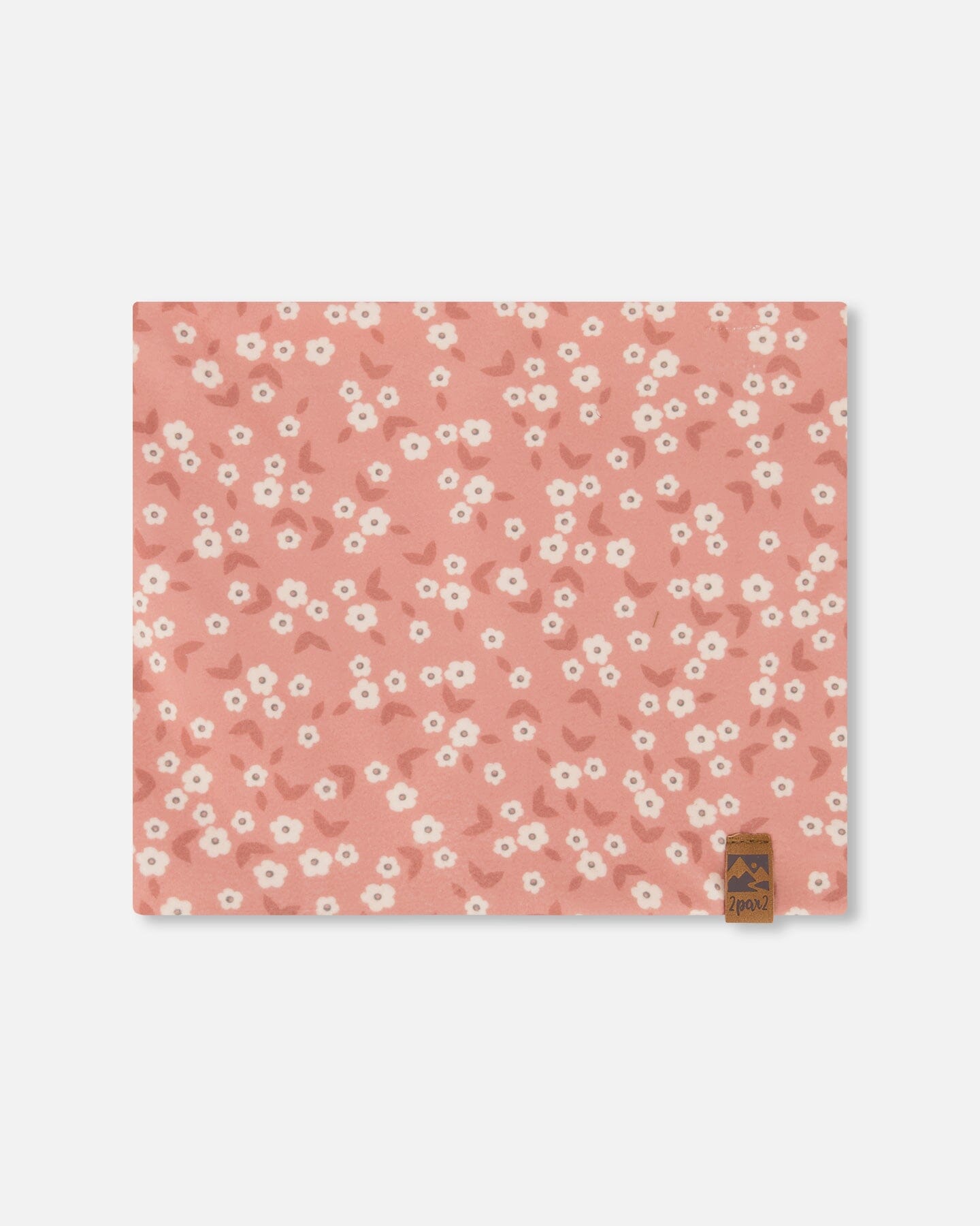 Printed Neck Tube Small White Flowers On Pale Pink - G30W21_006