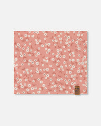 Printed Neck Tube Small White Flowers On Pale Pink - G30W21_006