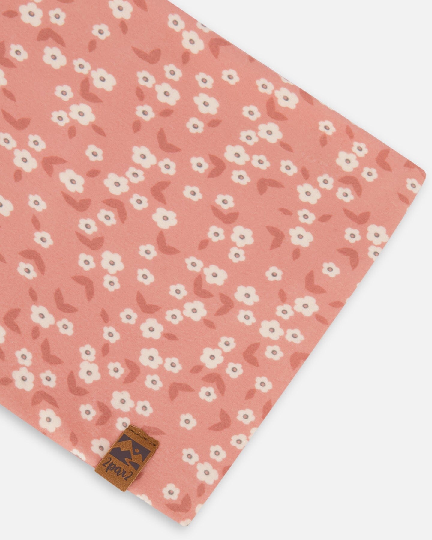 Printed Neck Tube Small White Flowers On Pale Pink - G30W21_006