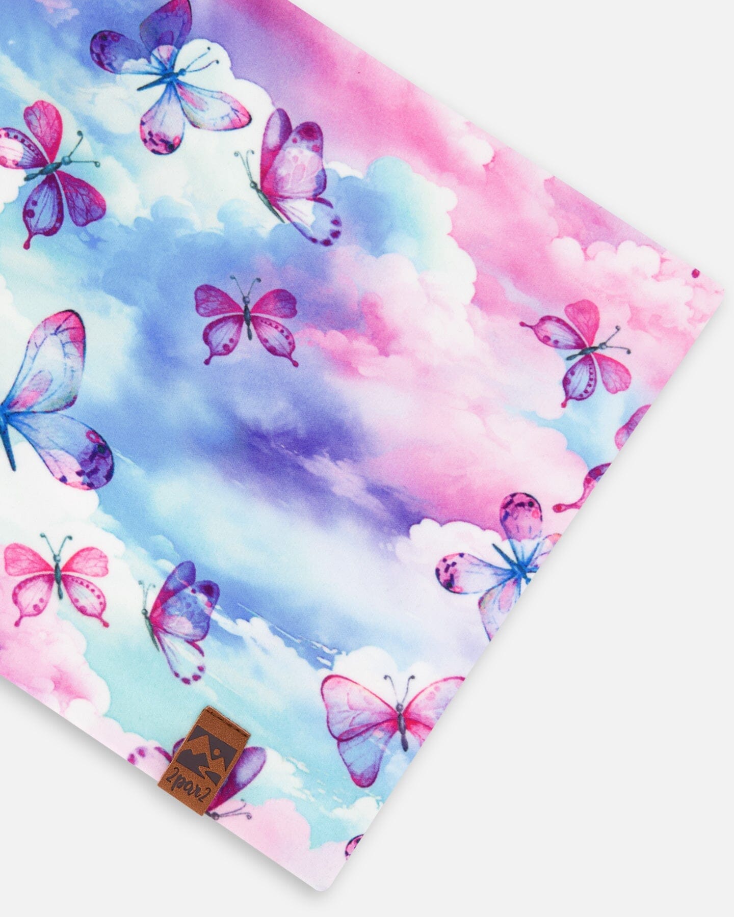 Printed Neck Tube Butterflies On Multicolored Background - G30W21_009