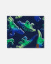 Printed Neck Tube Blue And Green Dino On Navy - G30W21_022