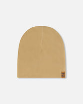 Solid Beanie Hat Beige